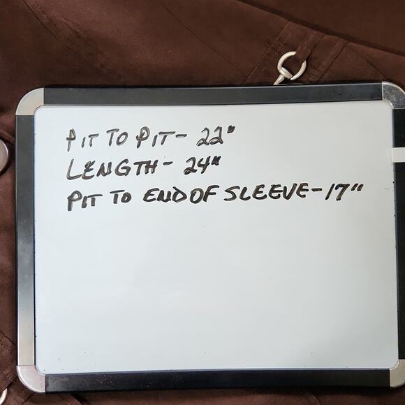 Studio Works Womens Chocolate Brown Blazer Jacket Size 14 Buckle Western Neutral - Picture 10 of 10